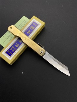 Higonokami Нож складной особенной ручной ковки 75/175 мм Aogami - фото 10099