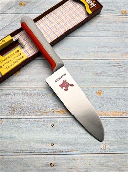 Masahiro Children's kitchen knife Нож кухонный Сантоку 130/240 мм Stainless Steel 24347 - фото 14207