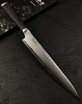 SHIZU HAMONO Нож кухонный Янагиба 240/370 мм High Carbon, Molybdenum Vanadium AUS8, SUS410 - фото 16094