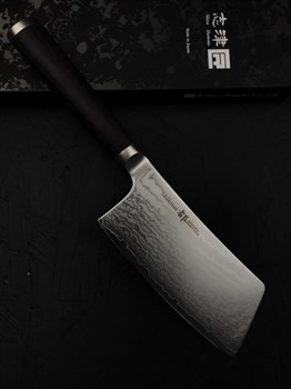 SHIZU HAMONO Нож кухонный Топорик 120/240 мм High Carbon, Molybdenum Vanadium AUS8, SUS410 - фото 16296