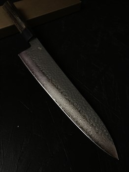 SHIZU HAMONO Нож кухонный Гюйто (шеф) 240/380 мм VG10, SUS410 Damascus - фото 16352