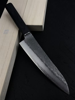 SHIZU HAMONO Нож кухонный Сантоку 180/310 мм AUS8, SUS1A-1 - фото 16596