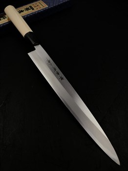 Sakai Takayuki Нож кухонный Янагиба 235/375 мм Yasugi White San Steel - фото 16690