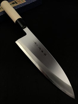Sakai Takayuki Нож кухонный Деба 213/375 мм Yasugi White San Steel - фото 16701