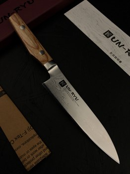 Un-Ryu Нож кухонный Петти (Универсальный) 120/223 мм V-Gold Super Stainless Steel, High Carbon - фото 18379