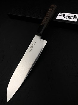 Sakai Takayuki Нож кухонный Сантоку 185/330 мм ZA-18, Damascus Stainless Steel - фото 21041