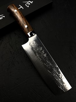 Takeshi Saji Нож кухонный Накири 167/300 мм SRS13, San Mai - (Порошковая сталь) - фото 22882