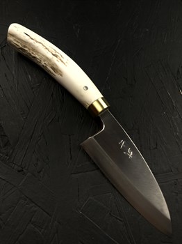 Takeshi Saji Нож кухонный Деба 107/235 мм Gingami No.3 Ni-mai - фото 22935