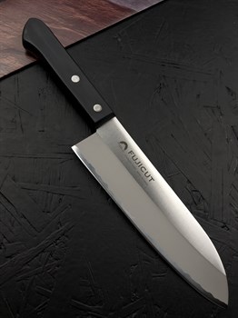 Fujitora Нож кухонный Сантоку 167/285 мм Molybdenum Vanadium, Stainless steel - фото 23838