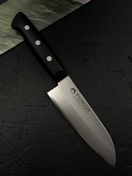 Fujitora Нож кухонный mini Сантоку 140/262 мм Molybdenum Vanadium, Stainless steel - фото 23901