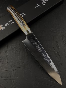 Takeshi Saji Нож кухонный Гюйто (шеф) 180/305 мм SRS13, San Mai - (Порошковая сталь) - фото 25709