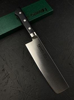 KATAOKA Нож кухонный Накири 157/285 мм Molybdenum Vanadium, Stainless Steel - фото 25872