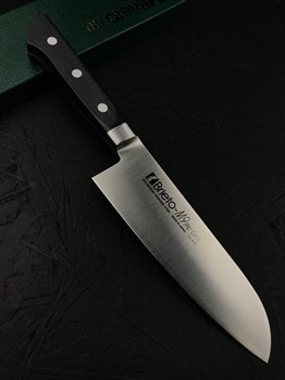 KATAOKA Нож кухонный Сантоку 160/285 мм Molybdenum Vanadium, Stainless Steel - фото 25885