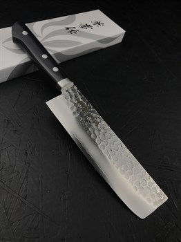 Kanetsune Seki Нож кухонный Накири 160/290 мм   VG-1, SUS410 Stainless Steel - фото 27260