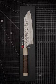 YU KUROSAKI Нож кухонный Бунка 170/310 мм R2(SG2) (Порошковая сталь) SHIZUKU WA YU KUROSAKI MAPPLE WITH WHITE BUNKA 170 - фото 29220