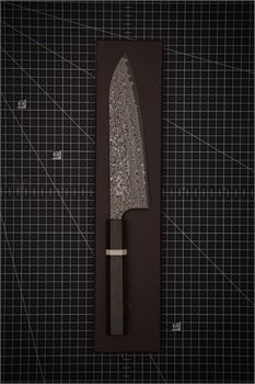 Yoshimi Kato Нож Кухонный Гюито 180/320мм VG-10/Nickel Damascus KATO-VG10-2024-CC-GYUTO/180 - фото 29438