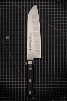 Sakai Takayuki Нож кухонный Сантоку 180/300 мм Steel by Bohler-Uddeholm 10250 - фото 33771