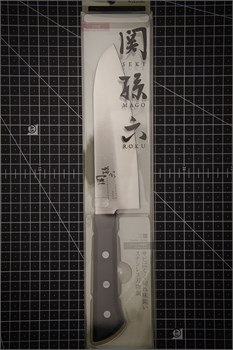 Magoroku Wakatake Нож кухонный Сантоку 170/300 мм Stainless Steel AB-5420 - фото 34337