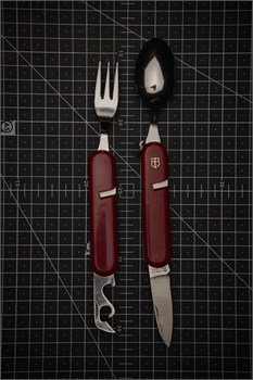 Camping knife Red Нож складной туристический для кемпенга 4 предмета 50/150 мм 440C KT-511