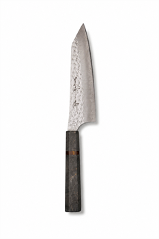 YU KUROSAKI Нож Кухонный Бунка 170/310 мм R2(SG2) (Порошковая сталь) Hammered SENKO GRAY STABILIZED BUNKA 170