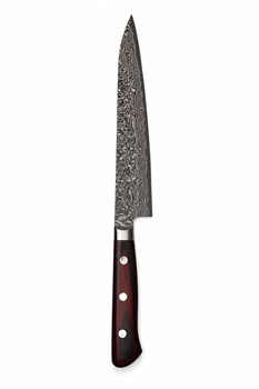 Yoshimi Kato Нож Кухонный Петти 155/260мм VG-10/Nickel Damascus KATO-VG10-2024-WH-PETTY/150