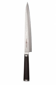 SHIZU HAMONO Нож кухонный Янагиба 240/370 мм AUS-8/SUS410 Damascus SM-1056