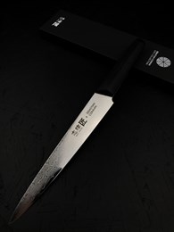 SHIZU HAMONO  Нож кухонный Суджихики 225/358 мм VG10, SUS410 Damascus