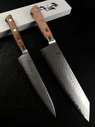 Sakai Takayuki Набор из-2х кухонных ножей: Бунка + Петти VG-5, Stainless Steel Core