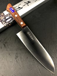 Masahiro Nippon Steel Rose Нож кухонный Сантоку 175/295 мм Special Steel