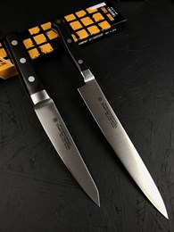 Sakai Takayuki Набор из 2-х кухонных ножей: Суджихики + Хонесуки High Carbon, Stainless Steel
