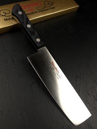 Masahiro MV black plywood Нож кухонный Накири 165/282 мм MBS-26