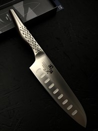 Seki Magoroku Shoso Нож кухонный Сантоку 165/300 мм High Carbon, Stainless Steel