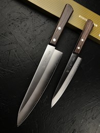 Kanetsugu Special Offer Набор из 2-х кухонных ножей: Петти (универсальный) + Гюйто  AUS-8, SUS410