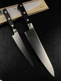 Fujitora Набор из 2-х кухонных ножей: Гюйто (шеф) + Петти (универсальный) Molybdenum Vanadium