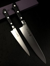 Fujitora Набор из 2-х кухонных ножей: Гюйто (шеф) + Петти (универсальный) VG-10, Stainless Steel