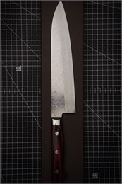 Yoshimi Kato Нож Кухонный Гюйто 210/335 мм VG10/Mirror Damascus KATO-V10/210