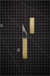Yoshiharu Kiridashi Книжный нож 50/122 мм Aogami Ni-Mai SS