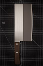 Fujitora  Нож кухонный Топорик Цай-Дао 175/280 мм Molybdenum Vanadium FFG-68