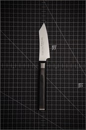 Sakai Takayuki Нож кухонный Петти 80/200 мм Bohler N685 Stainless Steel Core 45 Layerd Damascus 10257