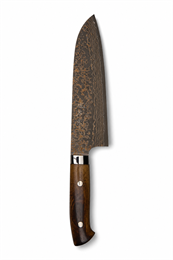 Takeshi Saji Нож кухонный Сантоку 180/310 мм VG-10W Colored Damascus DCM-SA-180