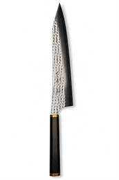 YU KUROSAKI Special Selections Нож Кухонный Гюйто 240/400 мм R2(SG2) (Порошковая сталь) Hammered SENKO YU KUROSAKI SENKA 240 GYUTO 240 WITH SAYA