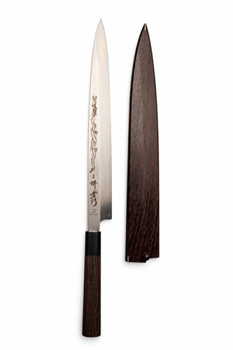 Sakai Takayuki Нож кухонный Янагиба 300/455 мм Honyaki VG10 00202