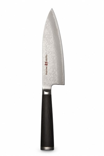 SHIZU HAMONO Нож кухонный Деба 165/300 мм AUS-8/SUS410 Damascus SM-1055