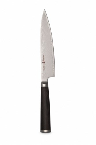 SHIZU HAMONO Нож кухонный Петти 150/270 мм AUS-8/SUS410 Damascus SM-1064
