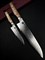Un-Ryu Набор из 2 кухонных ножей: Гюйто + Петти V-Gold Super Stainless Steel, High Carbon - фото 18672
